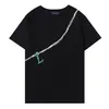 T-shirts pour hommes populaires 22SS Mend T-shirt Hot Summer Style Tiger Broderie avec des lettres Tees Chemises décontractées à manches courtes Tops Taille asiatique 71 694E