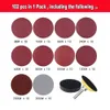 102 PCs Abrasivo Landing Disc P80-3000 Sponge Back-Up Polishing Pad Drill Solter para Air Sander