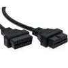 Diagnostiska verktyg 90 grader OBD2 J1962 PORTS ADAPTER SPLITTER CABLE MANA TILL DUAL FEMAN Y DIAGNOSTICTOOL Bilkontaktgränssnitt 3164823