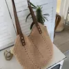 Evening Bags YoReAi Hand-woven Woman's Shoulder Bag Handbag Bohemian Summer Straw Beach Travel Shopping Female Tote Cotton Rope Pack