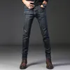 Thoshine Brand Summer Men Thin Jeans Skinny Fit Fashion Style Denim Pencil Pants Elastic Slim Casual Trousers Stretch 220328