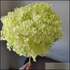 Decorative Flowers Wreaths Festive Party Supplies Home Garden 1Bunch/40X20Cm/30Colors Anna Hydrangea Whole Branch Preserved Dried Flower B