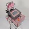 Portabel 650Nm Lipo Laser Slant Machine Ultraljudskavitation Vakuum Radiofrekvens Kroppshud Drawning Spa Beauty Equipment