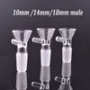 10 mm 14 mm 18 mm männliche weibliche dicke Schüssel Stück für Glas Bong Objekttrichter Richtschalen Rohre Rauchen Schalen