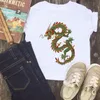 Chinese Style Retro Fashion T-shirts Boys Tshirts Printing Dragon T Shirt Enfant Harajuku Girl Casual Round Neck Kids Clothes