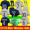 Top nowa koszulka piłkarska MBAPPE SERGIO RAMOS 22 23 Maillots de football 2022 2023 VERRATTI zestaw dla dorosłych mężczyzn dla dzieci kobiety koszula ICARDI mundury stopa trzecia 3rd 4th