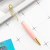 14 Color Creative DIY Big Empty Tube Ballpoint Pens Metal Pen Self-filling Floating Glitter Dried Flower Crystal Pen