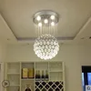 Pendelleuchten Kristallleuchter Runde sphärische Wohnzimmer Esszimmerlampe Moderne minimalistische Doppeltreppe LedPendant