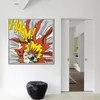 Roy Lichtenstein Pop Abstract Art Canvas Painting Posters Prints Art for Living Room Square Wall Art Pictures Home Decor Cuadros