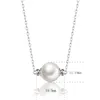 Catene DOUBLE-R Collane di perle semplici ed eleganti Pendenti in argento sterling 925 Gioielli alla moda per feste Regalo da donna reale CANL00033ECatene Godl22