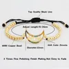 Bracelets de charme bracelet bracelet de lune de lune a réglable maman de qualité supérieure en cuivre en zircone bijoux pour femmes anniversaire gifcharm char