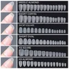 240PC Matte XS Short Nail Tips Extension System Full Cover Fake s Soft Gel X Sculpted Almond Press On 220716