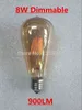 ST64 LED 2W 4W 6W 8W 10W 12W Dimmable Gold Filament Bulb E27 B22 Light 220V 110V 빈티지 에디슨 램프 레트로 골드 유리 외관 H220428