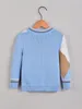 Maglione con motivo a righe geometriche per bambini piccoli SHE01