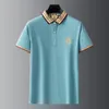 Tops Marca de lujo de alta calidad Camisetas Polo Manga corta Diseñador Bordado Algodón Moda Hombre Ropa Casual 220803