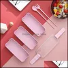 Lunch BoxesBags Kitchen Storage Organization Kitchen Dining Bar Home Garden 900Ml Lunchs Box Adt Student Childrens Bo Dhndx