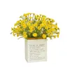 Una flor de imitación larga, Mini crisantemo de primavera con múltiples horquillas, simulación de margaritas, flores artificiales decorativas para el hogar y la boda