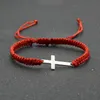 Bracelets porte-bonheur 100% acier inoxydable inaltérable bonne chance Bracelet à cordes pour femmes hommes classique croix Braclet réglable Couple Brazalete cadeau