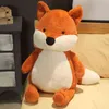 PC CM Cute Fox Plush Toy Stuffed Soft Kawaii وسادة محاكاة الحيوانات للأطفال ديكور المنزل هدايا عيد ميلاد J220704