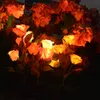 Solar Motion Lights utomhus Sol Rose Flower Light Waterproof Decorative Garden Landscape