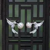 Dangle & Chandelier 100% S925 Silver Fashion Simple Hummingbird Pearl Earrings Female Japan Cute Small Fresh Animal Stud EarringsDangle