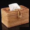 Tissue Boxes Napkins Table Decoration Accessories Kitchen Dining Bar Home Garden Rattan Box Household Napkin Storage Box Restaurant Desk