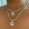 Pendant Necklaces Classic Cubic Zirconia Cross Necklace For Men Women Fashion Gold Silver Color CZ Tennis Chain Hip Hop Gifts