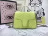 2022 Designer Bags Luxury Mini Top Handle Handbags Designer Leather Shoulder Bag Light Green Heart Print Shoulder Bags Size:21x15.5x8cm