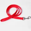 Bredd 1,5 cm Lång 110cm Nylon Hund Leashing Pet Training Straps Hundar Ledande Rope Belt Leash 6 Färger