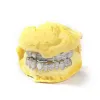 التخصيص الحصري Zircon Teath Grillz Iced Out Hop 925 Silver Decorative Shows Shows Shows for Men Women Jewelry Heading Jewelry