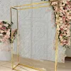 200 X 220 CM Grand Rectangle Décoration De Mariage Pavillon Extérieur Pelouse Mariage Tissu Présentoir Arc De Fleurs Grand Événement Fête Toiles De Fond Décor Cadre