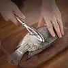 Sublimatie Gereedschap Keuken Accessoires Stainles Fish Scales Scraping Graters Snel Verwijderen Vissen Schoonmakende Peeler Scraper Fish Bone Pincet