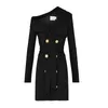 Women's Suits & Blazers Solid Color Shoulder Double-breasted Straps Woman Blazer Dress Casual Temperament Fashion 2022 Autumn And Winter C92