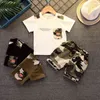 2021 New Summer Toddler Baby Boys Camouflage Clothes Sets Kids T-Shirt + Pants 2pc Outfits Casual Children Sportswear Suits G220425