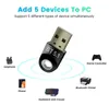 USB Bluetooth 5.1 adapters Computer Bluetooth Transmitters Dongle Driver-Free Audio Receiver for PC Windows 7/8/8.1/10/11