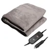 Parts ATV RV Travel Heated Blanket, 12V Electric Blanket Flannel Heating Throw With 3 Level & Gears Timer For Car