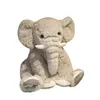 Poupée en peluche éléphant Kawaii de 50cm, oreiller de couchage pour enfants, dessin animé mignon, couleur unie, jouet en peluche, jouets d'ornement