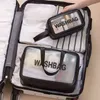 Borsa da bagno impermeabile smerigliata Borsa da nuoto portatile portatile da spiaggia coreana Custodia da bagno impermeabile in PU 220531