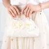 Evening Bags Designer Satin Purses and Handbags Women Flower Evening Bag Solid Luxury White Floral Bags Bride Day Clutches Dinner Bag X20r 220318