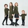 ragazzi ragazze cerniera abito casual top pagliaccetto famiglia vestiti abbinati bambini neonato autunno inverno cotone abbigliamento moda 220815