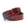 Cinture Designer Uomo Alta qualità Fibbia ad ardiglione larga Lusso 100% vero pieno fiore Vera pelle Hollow Ceintures EagleBelts