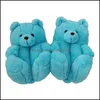 Party Gunst Event Leveringen Feestelijke Home Garden Ups 18 Styles Plush Teddy Bear House Slippers Brown Indhnxq