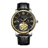 Montres-bracelets Top Marque Nesun Hommes Tourbillon Montre Automatique Mécanique Mode Sport En Cuir Montre-Bracelet Suisse Relogio MasculinoWristw