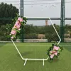 Feestdecoratie bruiloft smeedijzeren boog geometrische zeshoekige plank achtergrondarrangement decoratieve bloemen schapparty