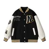 Spring Streetwear Vintage Baseball Jacket Men High Quality Towel Embroidery Varsity Jacket Couple Bomber Coat women ins W220816