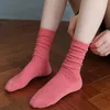 Strumpor hoSiery Salina kvinnors vinter och vårår kammad bomull bekväm kort rör fast färg casual modesocksocks