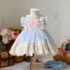 Kızın Elbiseleri Bebek Giysileri İspanya Retro Prenses Balo Dantel Örgü Dikiş Doğum Günü Partisi Paskalya Eid Lolita Kızlar Y3827