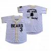 GlaC202 Bad News Bears # 12 Tanner Boyle 3 Kelly Leak Movie 1976 Chico's Bail Bonds Custom Baseball Jersey Noir Blanc