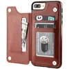 Retro PU Flip Leather Case For iPhone 13 12 11 Pro Max XS Multi Card Holder Phone Cases For iPhone X 6 6S 7 8 Plus SE2022 Cover