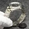 42 mm herenpolshorloge automatisch mechanisch zilveren wijzerplaat roestvrijstalen band hardlex glas sport mannelijk polshorloge vouwgesp waterdicht